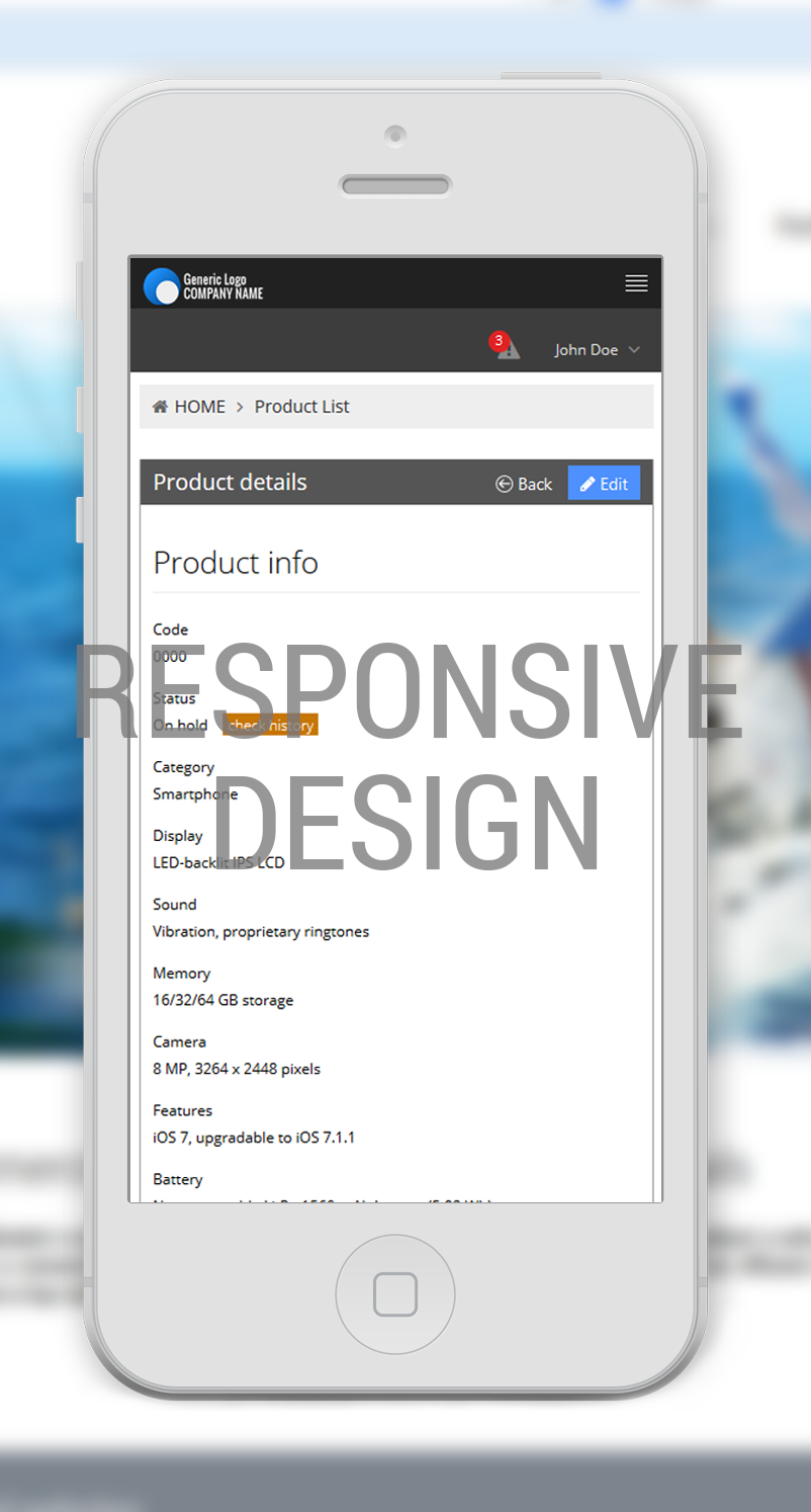 Product management software / Responsive design / Concept24